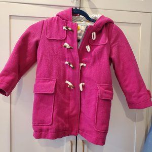 Mini Boden Pink Wool Duffle Coat (4-5Y)